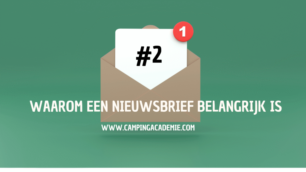nieuwbrief schrijven camping