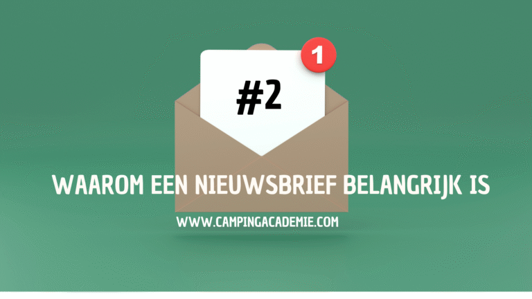 nieuwbrief schrijven camping